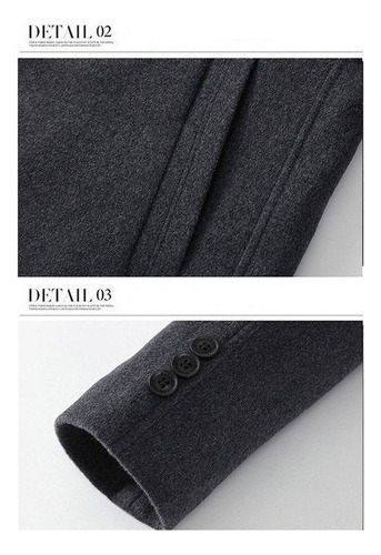 Abrigo Desmontable Capucha Casual Chamarra Para Hombre