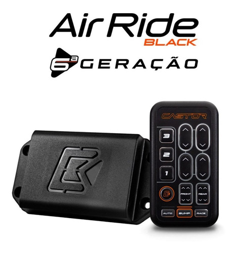 Gerenciador Air Ride Black + Controle Com Bluetooth Castor