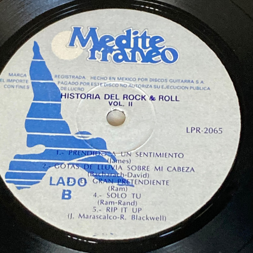 Various / Historia Del Rock & Roll V.2 Lp Vinilo 1982 Mx (Usado)