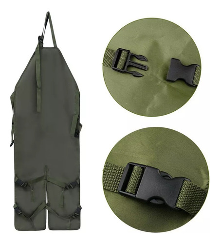 Delantal De Piernas Impermeables De Bolsillo Múltiple Oxford
