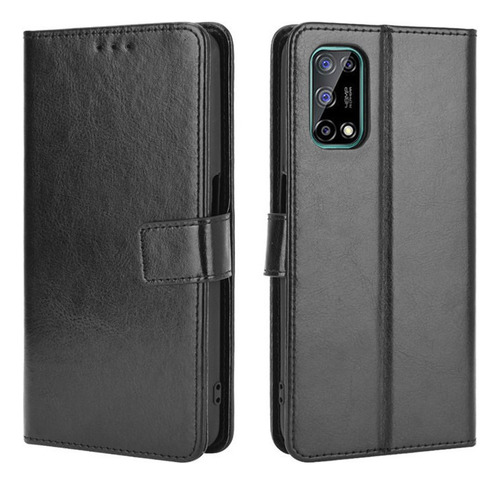 Funda Anticaída For Oppo Realme 7 5g De Cuero Flip Cartera