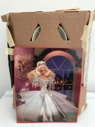 Imagem 5 de 6 de 1992 Happy Holidays Barbie Doll