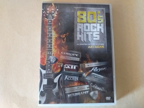 Dvd 80s Rock Hits/  85 Minutes Of Pure Eighties Anthems