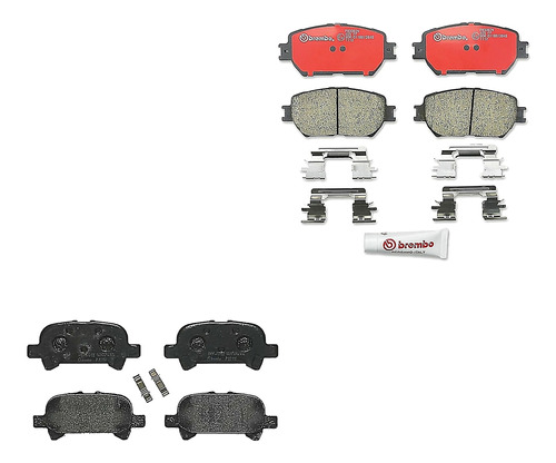 Balatas Bajos Metales Del + Tras Camry L4 2.4l 05 Al 06