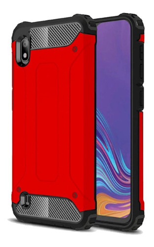 Protector Funda Carcasa Armor Samsung A10 Rojo Bye