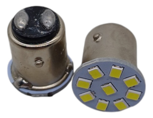Lamp Led 12v T1 1034 P21/5w Bay15d 2p 9 Leds 2835
