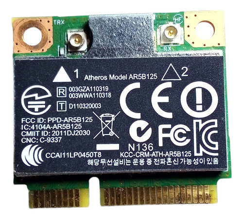 Atheros Ar5b125 Wireless Wifi Mini Pcie