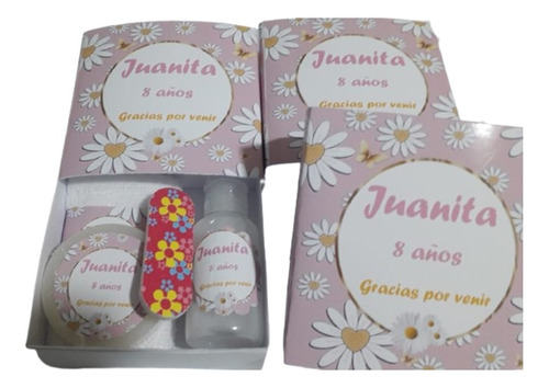 Souvenirs Personalizado En Caja Dia De Spa Niñas Pack X 15