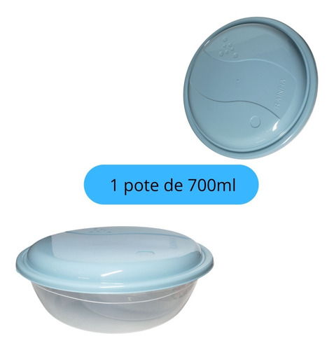 Imagem 5 de 8 de Potes Para Mantimentos Kit Vasilhas Plásticas Com Tampa Nf-e
