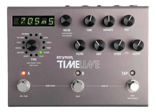 Pedal de efecto Strymon TimeLine  gris