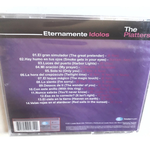 Cd The Platters - Eternamente Ídolos Compilado