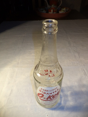 Antigua Botella 435 Ml Barrilitos Gigantes O-key 1954 2 (Usado)