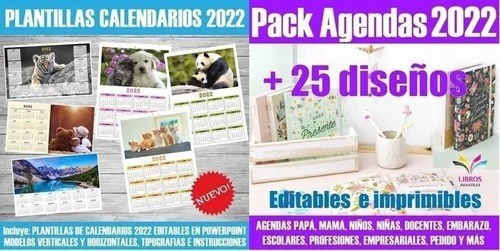 Kit Imprimible Pizarras Editables + Calendarios