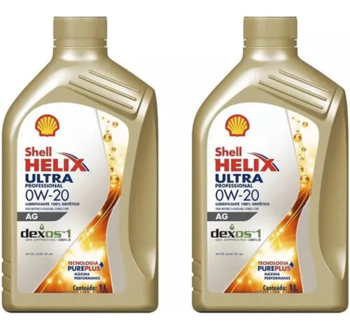 Óleo De Motor Shell Helix Ultra 0w20 1l Sintético Ag