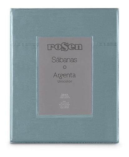 Rosen Sábana Argenta Lisa 200 Hilos 2 Plazas