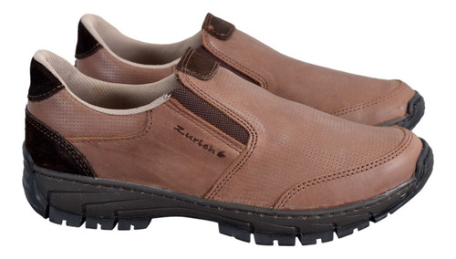 Imagen 4 de 6 de Zapato Urbano Hombre Cuero Zurich 2043 Elásticos Laterales