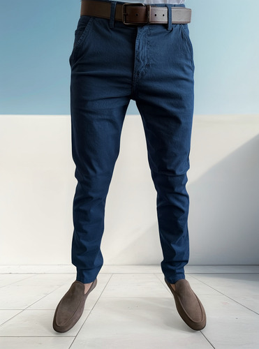 Pantalon Slim Gabardina Rvng