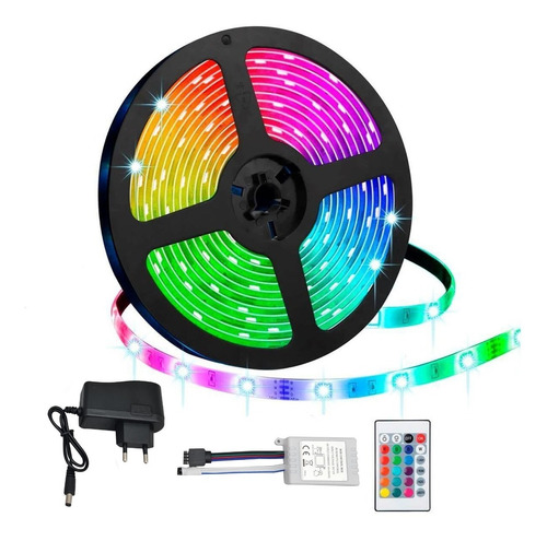 Rollo Led Rgb 5 Mts C/control Remoto