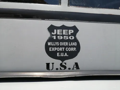 Jeep 1950 100% Original Willys Over Land Export Corp. E.u.a.