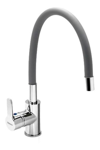 Griferia Monocomando Cocina Peirano Colors Gris Flexible