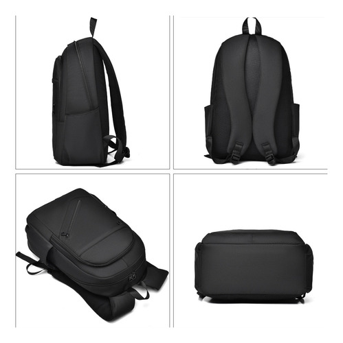 Mochila De Computadora Portátil Antirrobo E Impermeable 20l De 15,6 Pulgadas Negra Color Negro