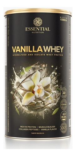 Vanilla Whey 750g - Essential Nutrition - Original Com N.f