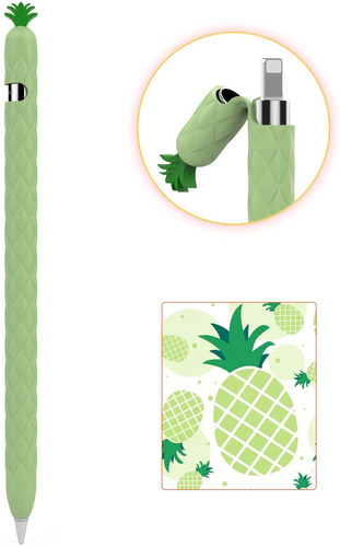 Funda Para Apple Pencil 1ra Gen Diseño Fruta Verde Aguacate