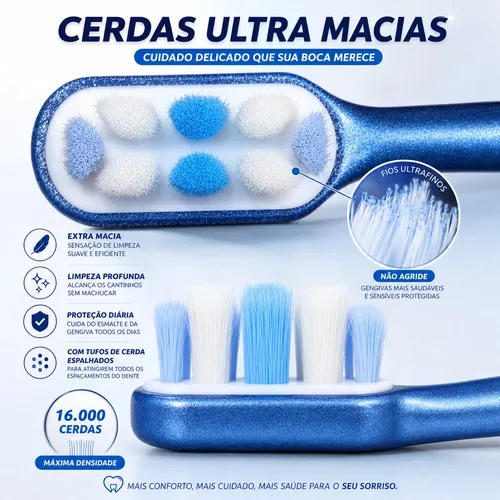 Escova de dentes ultra air miracle 16000 equivalente Curaprox Escova de dentes ultra air miracle 16000 equivalente Curaprox