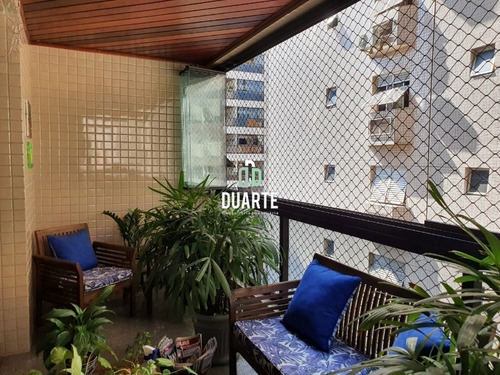 Imagem 1 de 30 de Lindo Apartamento Na Ponta Da Praia, 155m2, 3 Quartos, 1 Suíte, Dependência, Academia, Salão De Festas E Jogos, Portaria 24 Horas, Santos - Ap03833 - 69452677