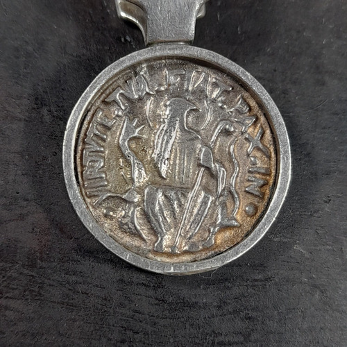 Imagem 4 de 5 de Medalha Pingente São Bento Em Prata, Antigo 2,3 Cm, 7 Gramas
