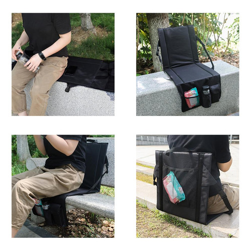 Cojín Para Acampar, Plegable, Con Soporte Para La Espalda, B
