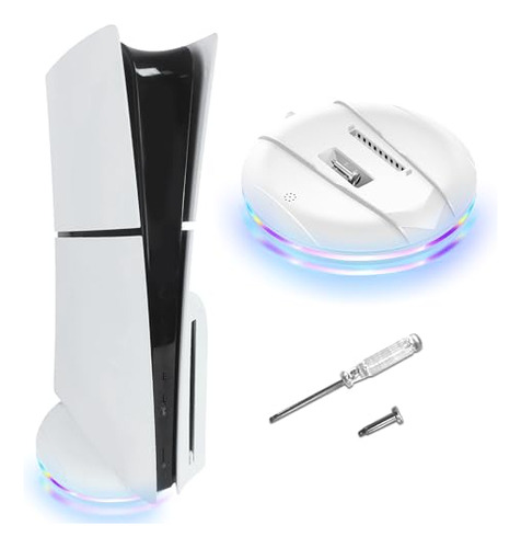 Stand Vertical Con Luces Para Ps5 Slim - Base Accesorios