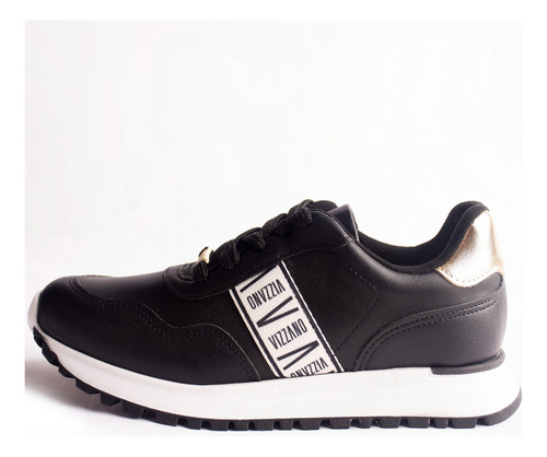 Zapatilla Casual Negra 1429-103-18533 Mujer Vizzano