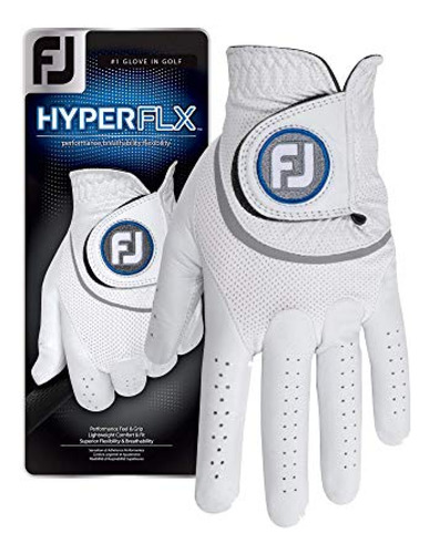 Guantes De Golf Footjoy Hyperflx Para Hombre, Color Blanco,