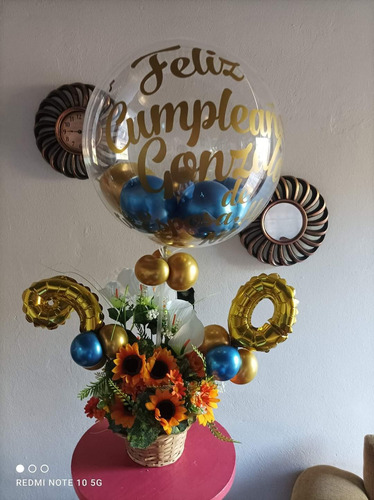Imagen 3 de 10 de Arreglos Buquet Decoraciones Y Mas Todo Personalizado Globos
