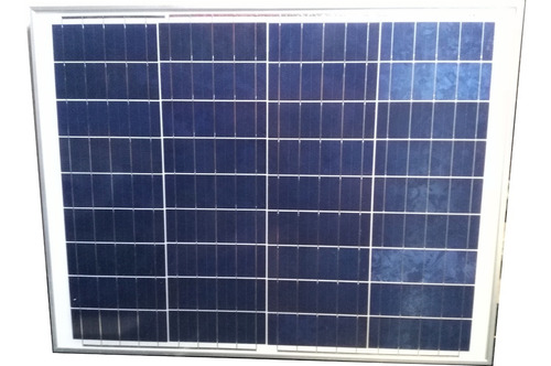 Panel Solar 50w Poli 54x70x3.5 Cm