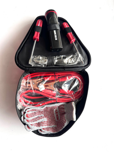 Kit Emergencia Automotriz (cables, Triángulo, Desarmadores)