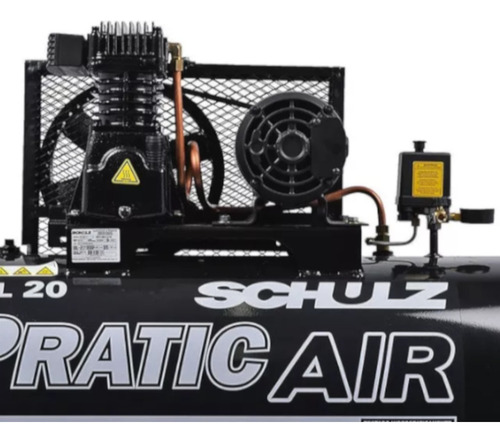 Compressor De Ar 20 Pés 200 Litros 5 Hp Trif Csl20/20 Schulz