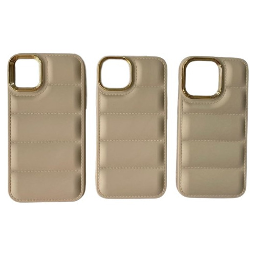 Fundas Airbag Anticaida Para iPhone Color Beige