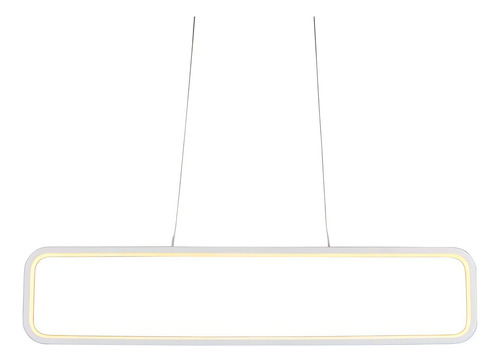 Lustre Pendente Quality Recto 1320 Led Branco 127/220V