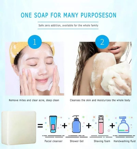 Imagem 3 de 5 de Sabonete Barra Acne Poros Espinha Oleosidade 60g Sal Marinho