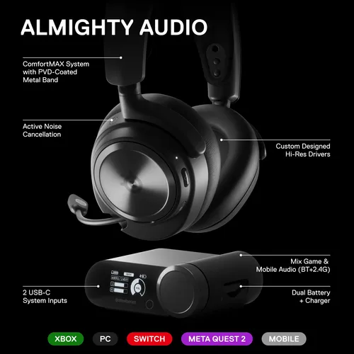 Auriculares Para Juegos Steelseries Arctis Nova Pro Wireless