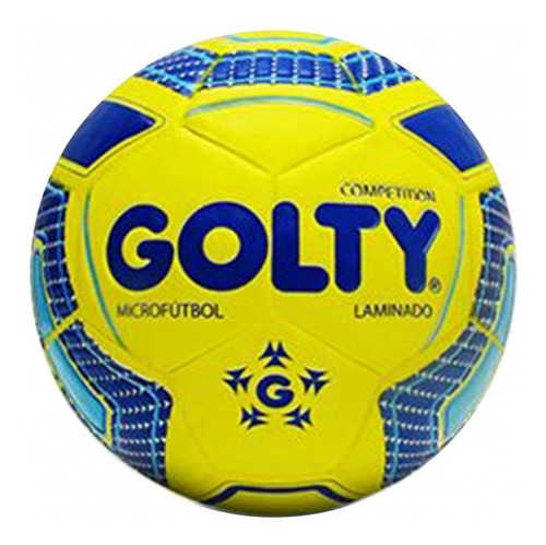 Balon Futbol #4 Golty Competition Laminado Color Amarillo