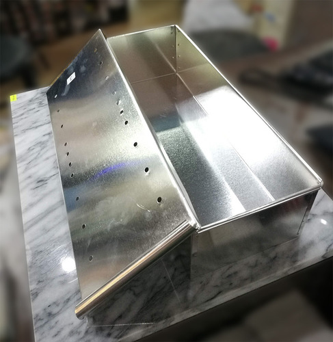 Imagen 2 de 4 de Molde Pan Lactal Miga 30x10x10 Cm Tapa Acero Inoxidable Df