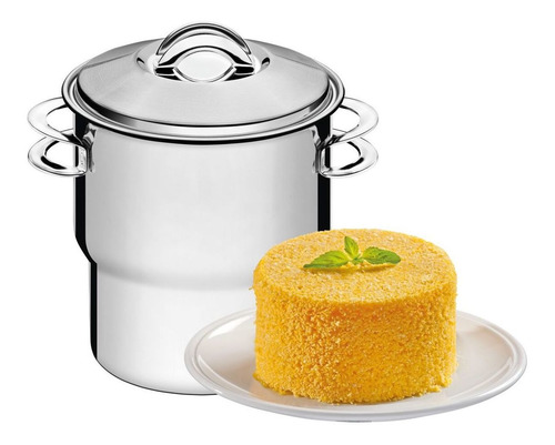 Cuscuzeira Aço Inox 14 Cm Solar Tramontina 62519/140