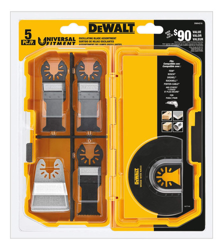Kit De Cuchillas Oscilantes Dewalt Dwa4216 De 5 Piezas