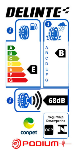 Kit 4 Pneu Kia Cadenza 225/55 Zrf17 97y Dh3-run Flat Delinte