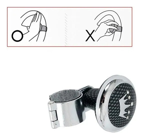 Manija De Ayuda De Volante Perilla Giratoria Para Carro 2pcs