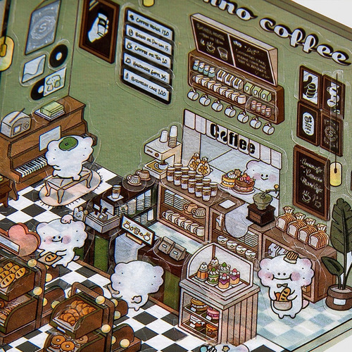 Pegatinas 3d Con Escenas De Cabina Para Niños En Miniatura