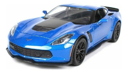 Maisto 2015 Corvette Z06 Azul 1/24 Modelo Fundido A Troquel